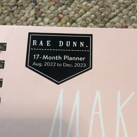 🆕 Rae Dunn MAKE IT HAPPEN Planner 2023 Pink - Picture 5 of 14